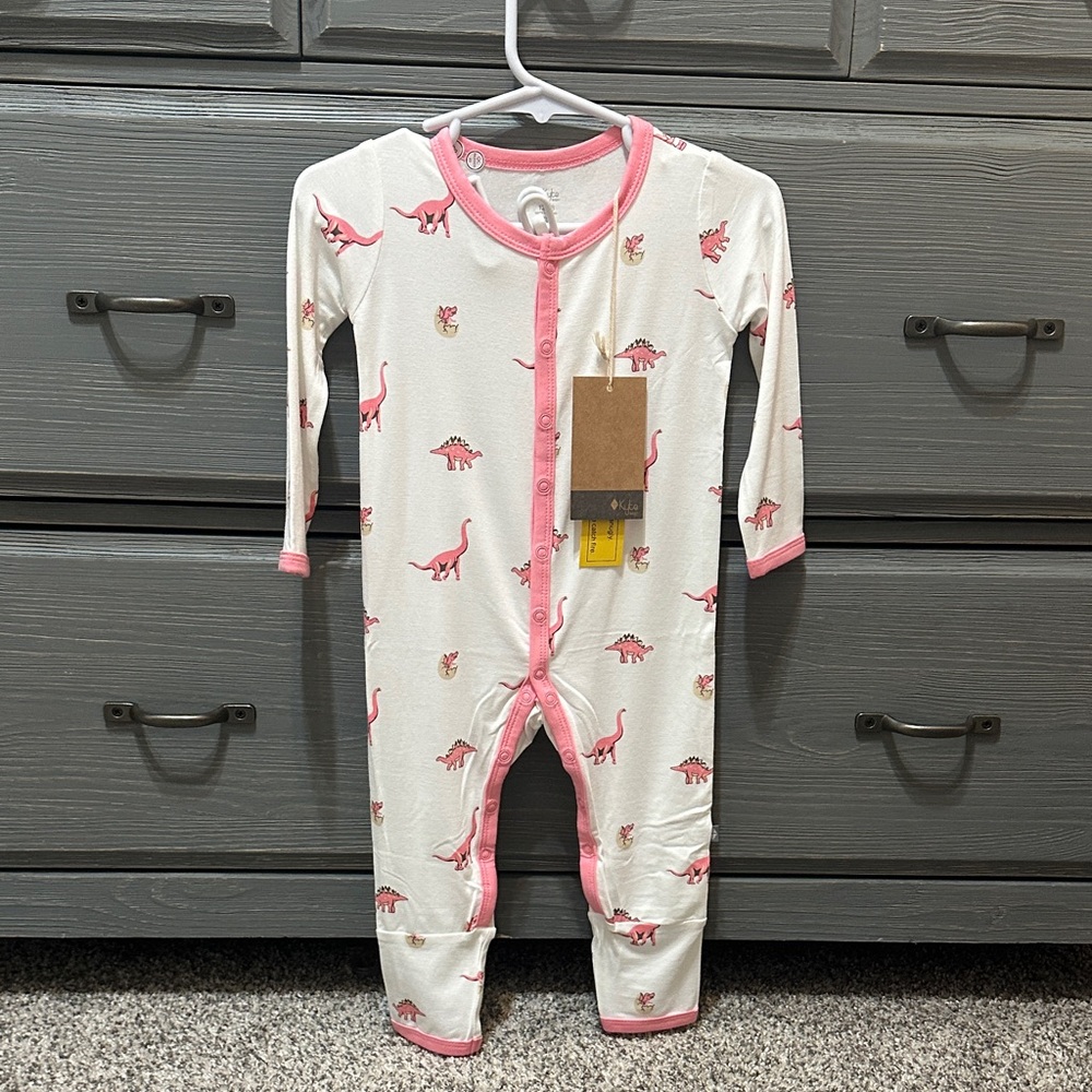 Pink Jurassic Kyte Baby Footie